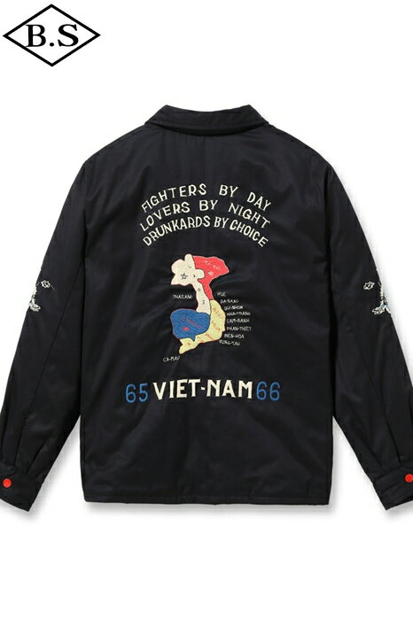 楽天BarnStormer3号店【期間限定ポイント5倍】テーラー東洋 TAILOR TOYO ベトジャン TT15800 Mid 1960s Style Reversible Vietnam Jacket “VIET-NAM MAP” × “LANDSCAPE” BLACK