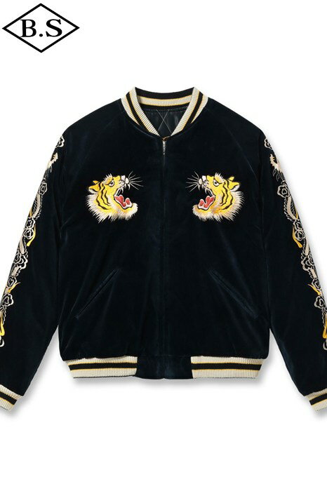 楽天BarnStormer3号店【期間限定ポイント5倍】テーラー東洋 TAILOR TOYO アウター Lot No. TT15792-128 / Mid 1950s Style Velveteen Souvenir Jacket “ROARING TIGER” × “JAPAN MAP” NAVY