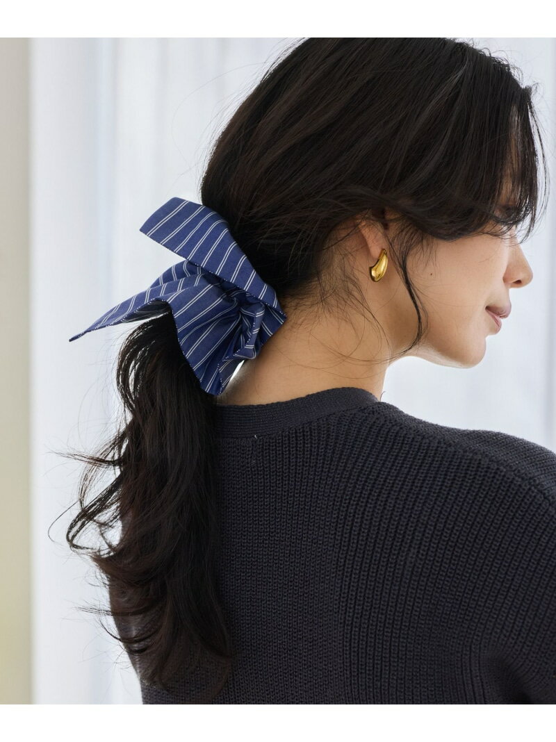 タイプライターシュシュ BARNYARDSTORM バンヤードストーム ヘアアクセサリー ヘアゴム ブラウン イエロー ブラック【先行予約】*[Rakuten Fashion]