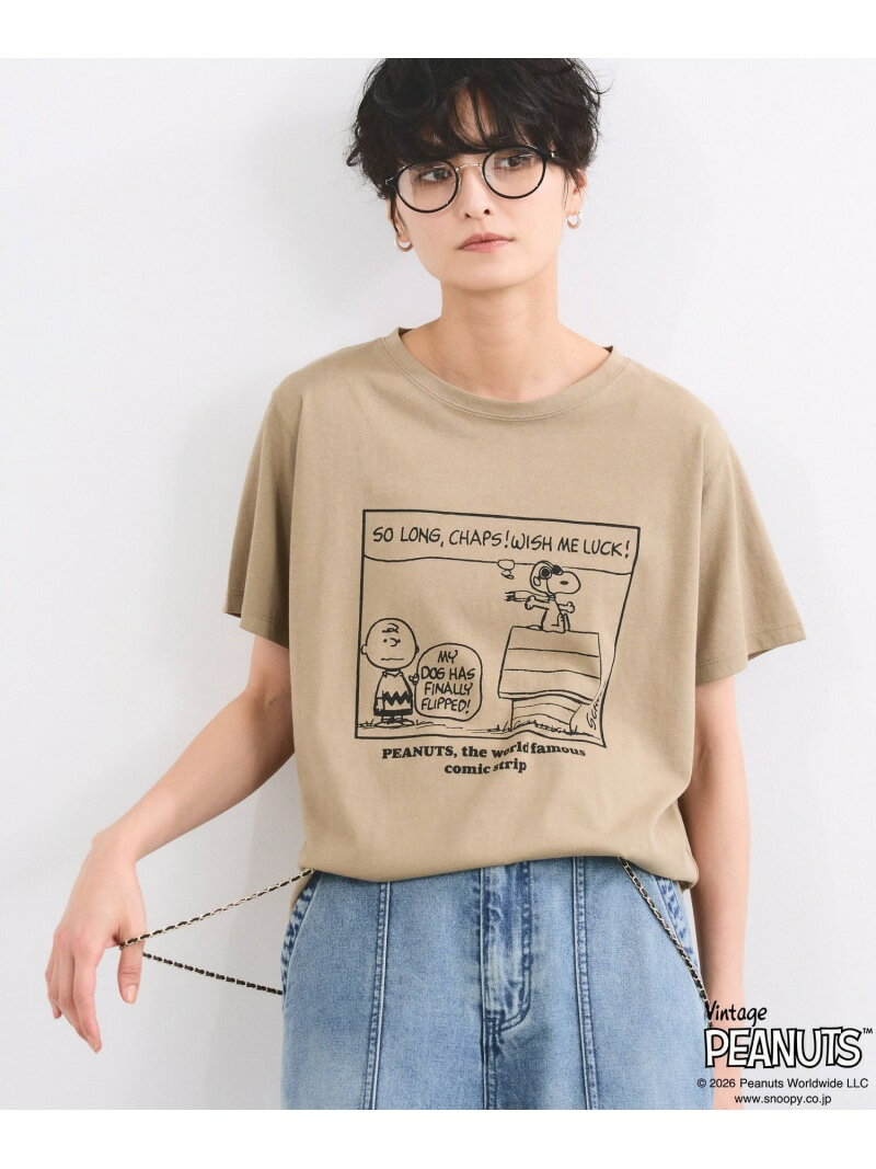 Rakuten - スヌーピー / プリントT BARNYARDSTORM バンヤードストーム トップス カットソー・Tシャツ ホワイト ベージュ【送料無料】[Rakuten Fashion]