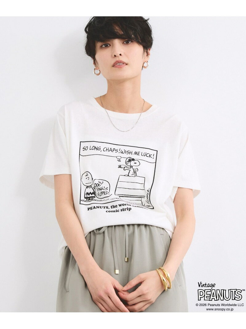 【SALE／30%OFF】スヌーピー / プリントT BARNYARDSTORM バンヤードストーム トップス カットソー・Tシャツ ホワイト ベージュ【RBA_E】【送料無料】[Rakuten Fashion] barnyardstorm-10003819 BARNYARDSTORM サンプル画像3