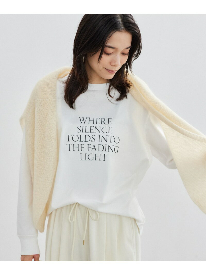 裾ラウンドロゴプルオーバー / マシンウォッシャブル BARNYARDSTORM バンヤードストーム トップス カットソー・Tシャツ ホワイト グリーン グレー【送料無料】[Rakuten Fashion](4)