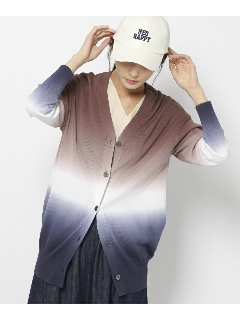 【SALE／60%OFF】オンブレーゾメクルーCD BARNYARDSTORM バンヤードストーム トップス カーディガン ブラウン パープル【RBA_E】【送料無料】[Rakuten Fashion]のサムネイル