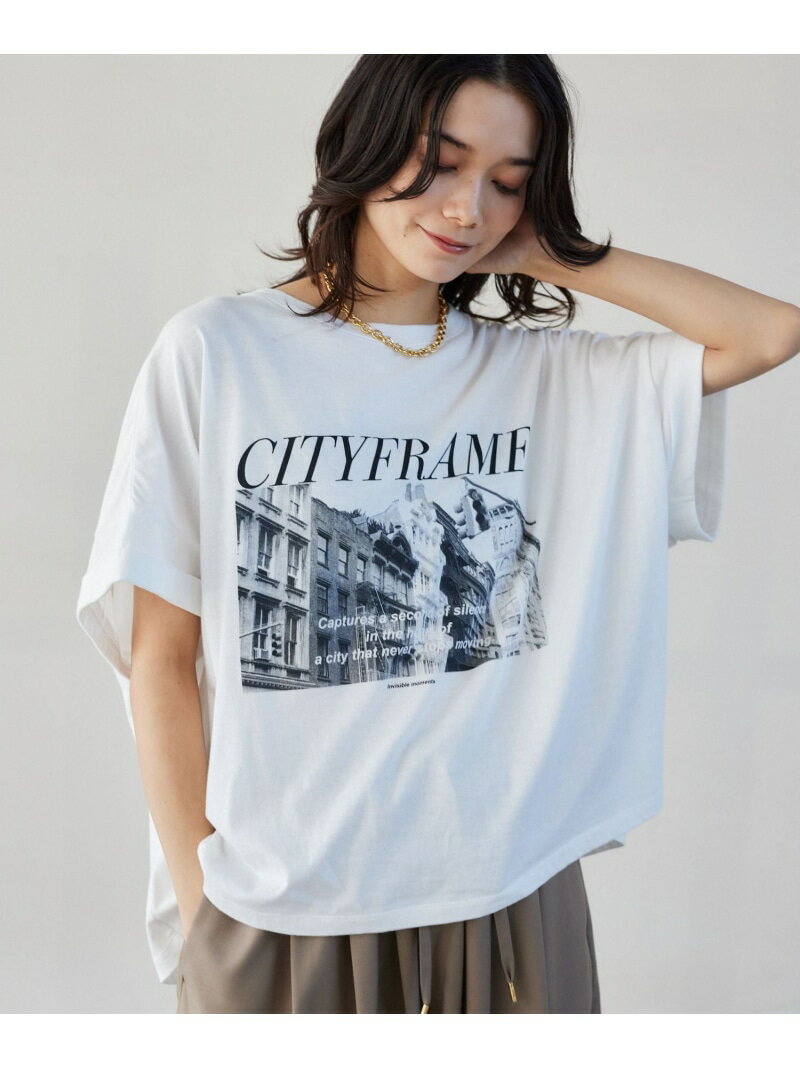 【『VERY』YouTube紹介アイテム】リラックスゆるフォトT BARNYARDSTORM バンヤードストーム トップス カットソー・Tシャツ グレー ホワイト ベージュ【送料無料】[Rakuten Fashion]のサムネイル