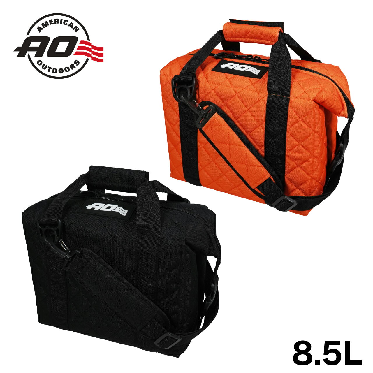 AO Coolers エーオークーラーズ 9パック キャンバス ソフトクーラー 8.5L タンジェリン コロンビアブルー メイズイエロー ブラック 保冷 速乾 軽量 アウトドア バーベキュー キャンプ BBQ