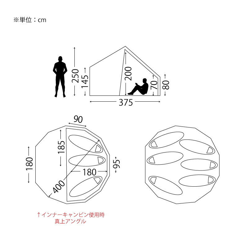 Nordisk Asgard 12.6 ノルディスク アスガルド 2〜5人用 テント本体 並行輸入品 ア...