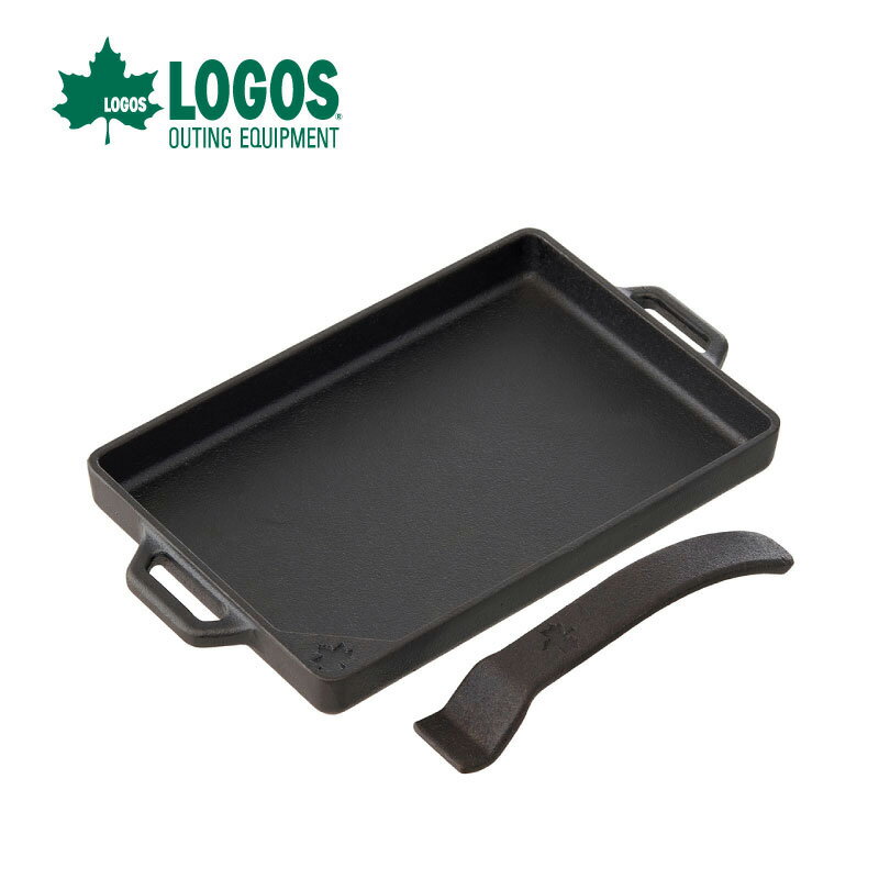 【期間限定セール】 LOGOS ロゴス アイアンMYグリルPAN・レクタングラー バーベキュー キャンプ 調理器具 小型 長方形 81064204