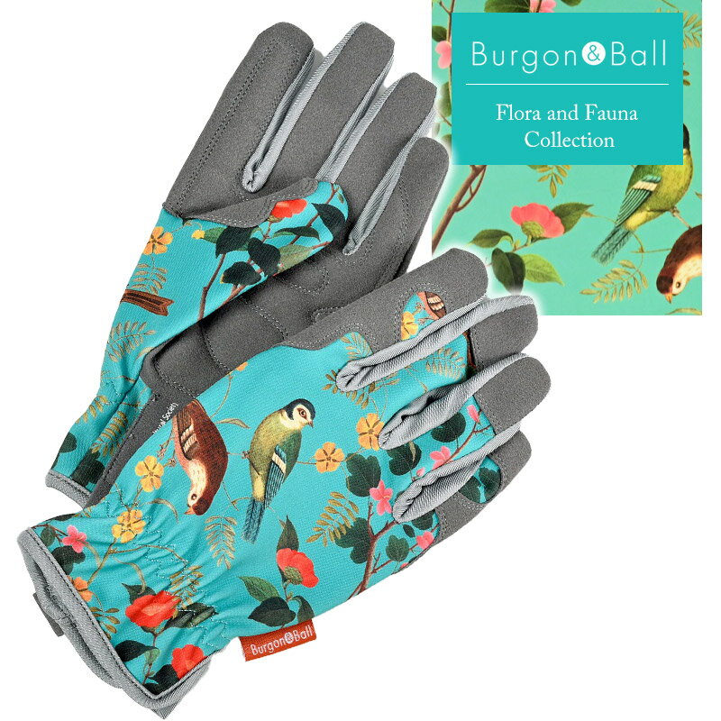 Burgon&Ball ガーデングローブ レディース Flora&Fauna 英国ブランド 手袋 ギフト バーゴン＆ボール フローラ＆ファウナ 畑仕事