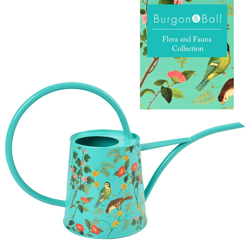 Burgon&Ball インドア ウォータリングカン 1L Flora&Fauna 英国ブランド じょうろ ギフト バーゴン＆ボール フローラ＆ファウナ