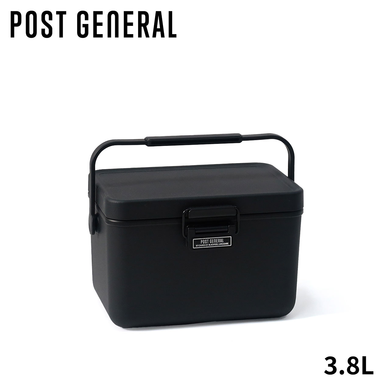 POST GENERAL THE ICE ERA HARD-SHELL COOLER アイスエラ ハードシェルクーラー 3.8L BK クーラーボッ..