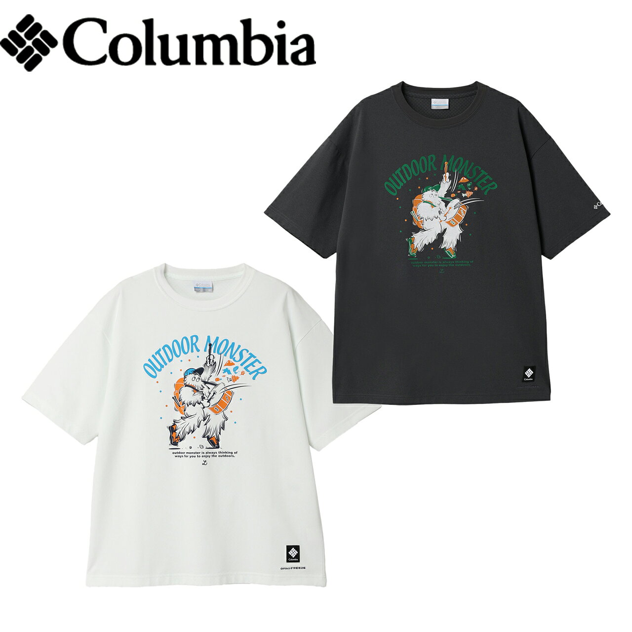 - Columbia コロンビア リトルベアロックグラフィックショートスリーブTシャツ pg4858 - アウトドアモンスターの生みの親、デザインユニット「Lock」とコラボレーションしたグラフィックTシャツ。コロンビア独自の冷却機能「オムニフリーズゼロ」、吸湿速乾機能「オムニウィック」、UPF40のサンプロテクション機能を備え、暑い季節も快適な着心地をキープします。さらりとしたポリエステル素材とトレンド感のあるリラックスフィットで、アウトドアや野外フェス、普段使いまで幅広く活躍する一枚です。 特徴 ・コロンビア独自の冷却機能「オムニフリーズゼロ」 ・コロンビア独自の吸湿速乾機能「オムニウィック」 ・コロンビア独自のサンプロテクション機能「オムニシェイド」UPF40 ・さらりとした質感のポリエステル素材 ・Columbiaオリジナル、2パターンのアウトドアモンスターグラフィック ・トレンドを意識したリラックスフィット ・野外フェス、アウトドア、日常におすすめ 仕様 商品番号：pg4858 素材：OFZ シンセティックジャージー(ポリエステル100%) 重量(g)： (目安)180g[Mサイズ] サイズ(cm) M ( 着丈/71、胸囲/120、肩幅/55.5、ゆき丈/51 ) L ( 着丈/73.5、胸囲/125、肩幅/57.5、ゆき丈/53 ) ※製品によって仕上りサイズに多少の誤差がありますのでご了承下さいませ 注意事項 洗濯ネットを使用して下さい。 / 柔軟剤は使用しないで下さい。 / 濡れたまま長時間放置しないで下さい。 / 洗濯後は直ちに、形を整えて干して下さい。 / 長時間、光に当たると変色する恐れがあります。 / 素材の特性上、表面が着用中に擦られたり、揉まれたりするとピリング（毛玉）が発生する恐れがあります。 / 裏面プリント加工は、摩擦や洗濯の繰り返しにより薄れたり消失することがあります。