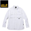 ジャックウルフスキン アウトドアウェア メンズ 【日本正規輸入販売品】 Jack Wolfskin ジャックウルフスキン JP HIGHLANDER SHIRT ハイランダー シャツ メンズ WHITE RUSH Mサイズ アウトドアウェア トップス