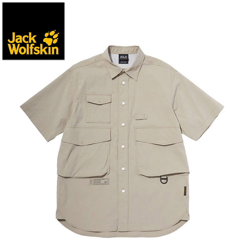  Jack Wolfskin ジャックウルフスキン JP PRAGMATIC SHIRT プラグマティック シャツ メンズ SAND DUNE Mサイズ アウトドアウェア トップス