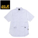  Jack Wolfskin ジャックウルフスキン JP PRAGMATIC SHIRT プラグマティック シャツ メンズ WHITE RUSH Mサイズ アウトドアウェア トップス