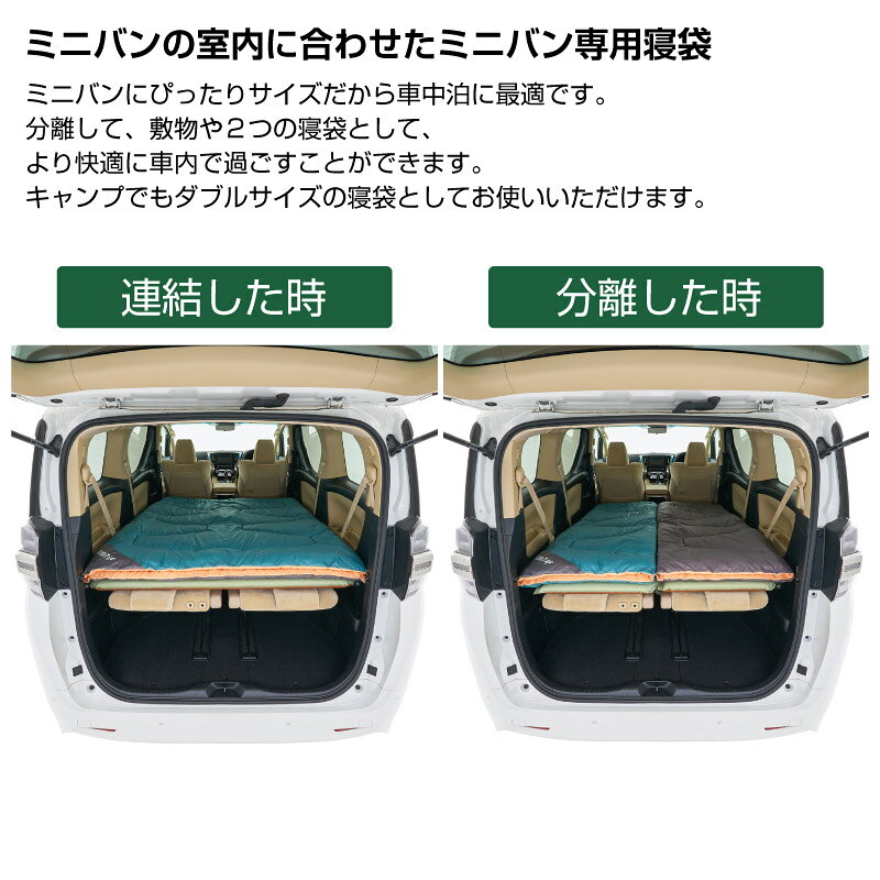 LOGOS ロゴス ミニバンぴったり寝袋・-2 BD 丸洗いOK 寝袋 キャンプ アウトドア バーベキュー 72600241 baronessod-10001496 バロネスアウトドア サンプル画像3