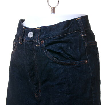 【ポイント10倍】 DMG（ドミンゴ) レディース HIGH - RISE WIDE - DENIM 12oz ブルーデニム ワイドパンツ　13-986C