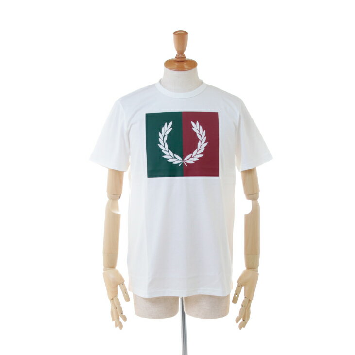 フレッドペリー FRED PERRY フレッドペリー メンズ プリント ボールドスポーツTシャツ SPLIT LAUREL WREATH T-SHIRT　M5592　[ポイント10倍]