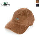 LACOSTE ラコステ ユニセックス LACOSTE L VE ラコステライブ コーデュロイキャップ 帽子 RK3669L ポイント10倍