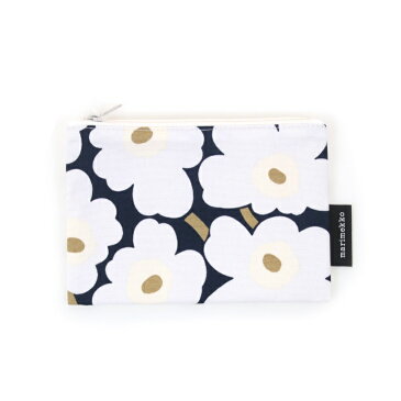 【ポイント10倍】 marimekko（マリメッコ) ウニッコ ケシの花 花柄 フラットポーチ Mini Unikko Kaika　52209470668　2020秋冬/新作　日本正規代理店商品