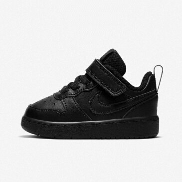 [WINTER SALE 10%OFF] NIKE（ナイキ）キッズ ナイキ コート ボロー LOW 2 シューズ スニーカー 子供靴 運動靴 ベロクロテープ NIKE COURT BOROUGH LOW 2　BQ5453-001　日本正規代理店商品