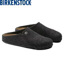 BIRKENSTOCK ビルケンシュトック ユニセックス ツェルマット ウールフェルト アンスラジット レギュラーフィット ルームシューズ コンフォートサンダル...