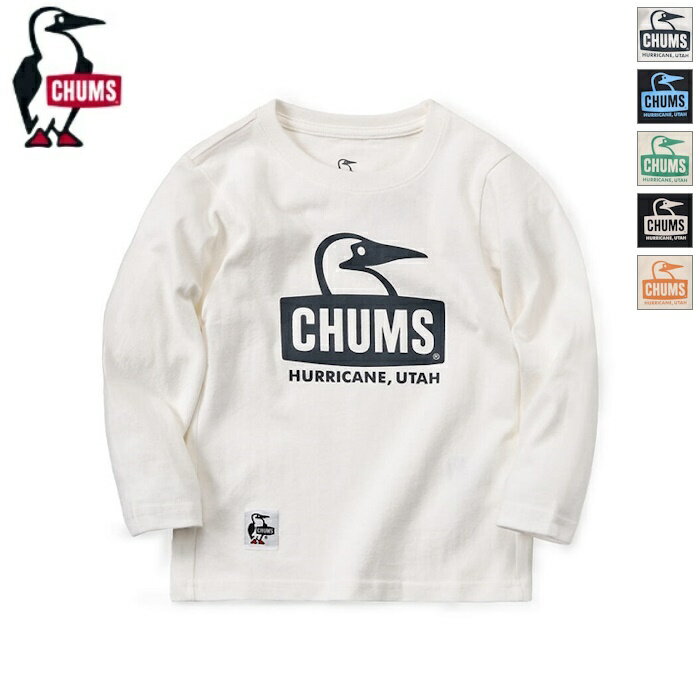 [WINTER SALE 10%OFF + ポイント10倍] CHUMS チャムス キッズ ブービーフェイスブラッシュドロングスリーブTシャツ 長袖 ロンT トップス　CH21-1293のサムネイル