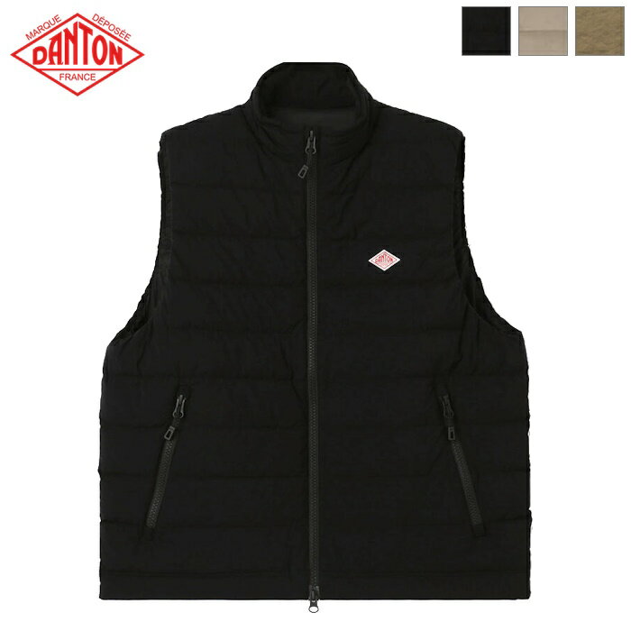 楽天BAS CLOTHING[WINTER SALE 30％OFF] DANTON ダントン レディース ミドルダウン ジップ スタンドカラーベスト MIDDLE DOWN ZIP STAND COLLAR VEST　DT-A0188 NPS　日本正規代理店商品