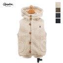 Gymphlex ジムフレックス キッズ フード付き くるみボタン ボアベスト KIDS BOA HOODED VEST　J-1142PL　[ポイント10倍]