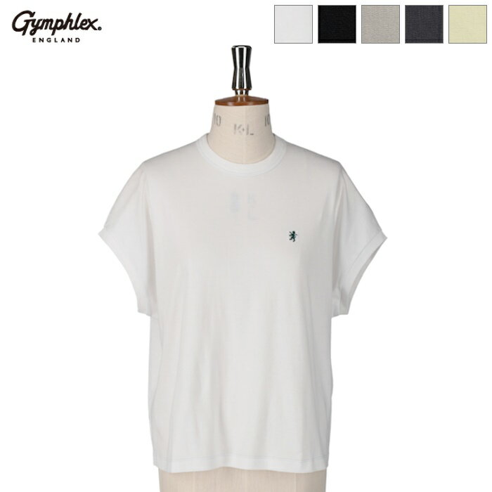 【2025SS新作】Gymphlex ジムフレックス レディース コットン クルーネックTシャツ ロ