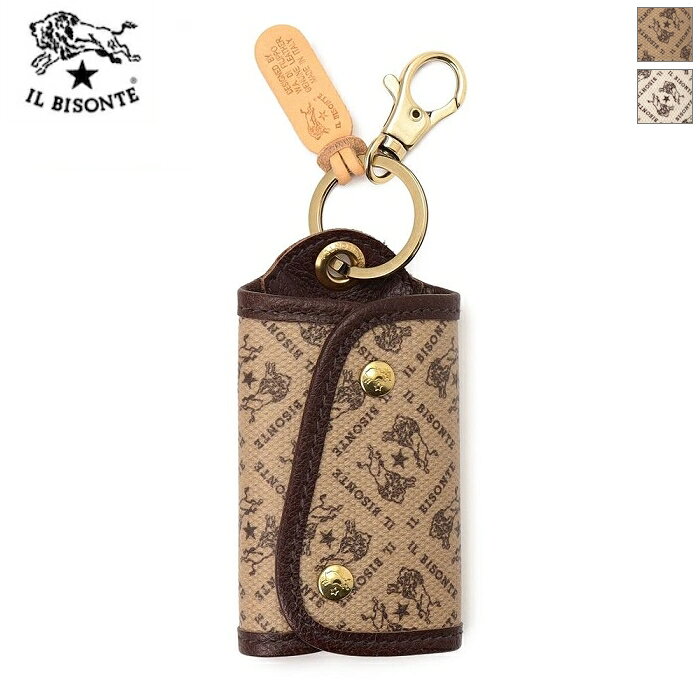 【2026SS新作】IL BISONTE イルビゾンテ キーケース ロゴ 総柄 デイリーユース ギフト プレゼント KEY CASE 54262305229 日本正規代理店商品