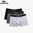 LACOSTE ラコステ メンズ マルチワニデザイン3パックボクサーパンツ パンツ アンダーウエアセット 3枚セット　5H3411-10　