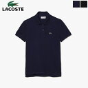 ラコステ トップス レディース [2024ss再入荷] LACOSTE ラコステ レディース コットン100% ピケ ポロシャツ 半袖 トップス　PF7839J-99　[ポイント10倍]