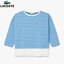 LACOSTE ラコステ レディース コットン ボートネックボーダーTシャツ 七分袖　TF333LJ-99　