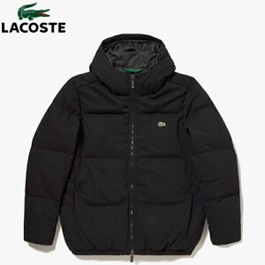 LACOSTE ラコステ メンズ ピケダウンジャケット アウター コート ブラック　BH102LJ-99　[ポイント10倍]