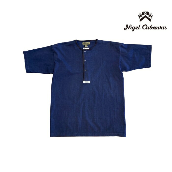 Nigel Cabourn ナイジェル・ケーボン MAN / 7.8オンス ヘンリーネックTシャツ - モディファイ / 7.8oz メンズ HENLEY NECK T-SHIRT　80520021065