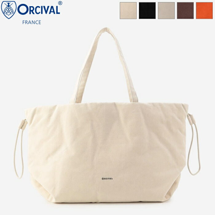  ORCIVAL オーチバル オーシバル ユニセックス コットン ホリゾンタルギャザーバッグ トートバッグ HORIZONTAL GATHERED BAG　OR-H0249 KOX