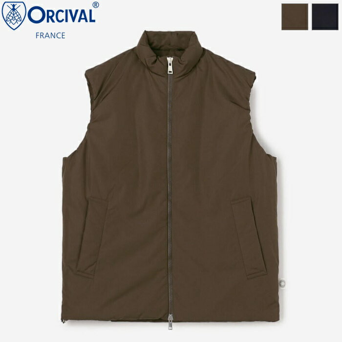 [WINTER SALE 30%OFF] ORCIVAL オーチバル オーシバル メンズ ポリエステル スタンドカラーダウンベスト DOWN STAND COLLAR VEST OR-A0412 SRL