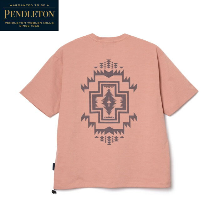 PENDLETON ペンドルトン バックプリント 速乾Tシャツ コーラル 半袖 軽量 トップス シンプル カジュアル アウトドア デイリーユース ユニセックス CORAL HARDING STAR　6275-4010　2026SS新作