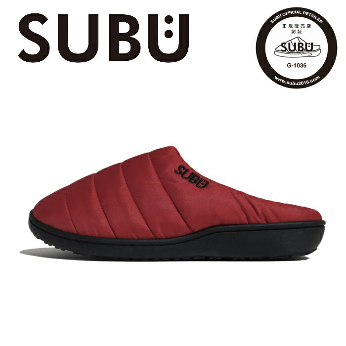 【2025FW再入荷】SUBU スブ エフライン 秋冬サンダル ダウンサンダル ルームシューズ スリッポン スリッパ 防寒 靴 アウトドア オフィス ギフト プレゼント ユニセックス ORIGINALS F-LINE RED SB-33 正規販売店 [ポイント10倍]