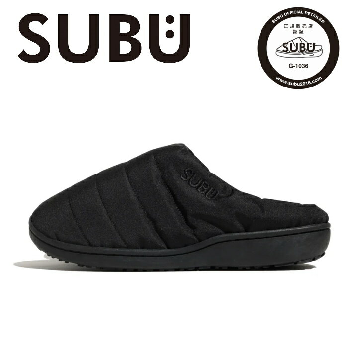 【2025FW再入荷】SUBU スブ ナンネン エフライン 秋冬サンダル ダウンサンダル ルームシューズ スリッポン 難燃 防寒 靴 アウトドア キャンプ オフィス ギフト ユニセックス NANNEN F-LINE BLACK SN-01 正規販売店 [ポイント10倍]