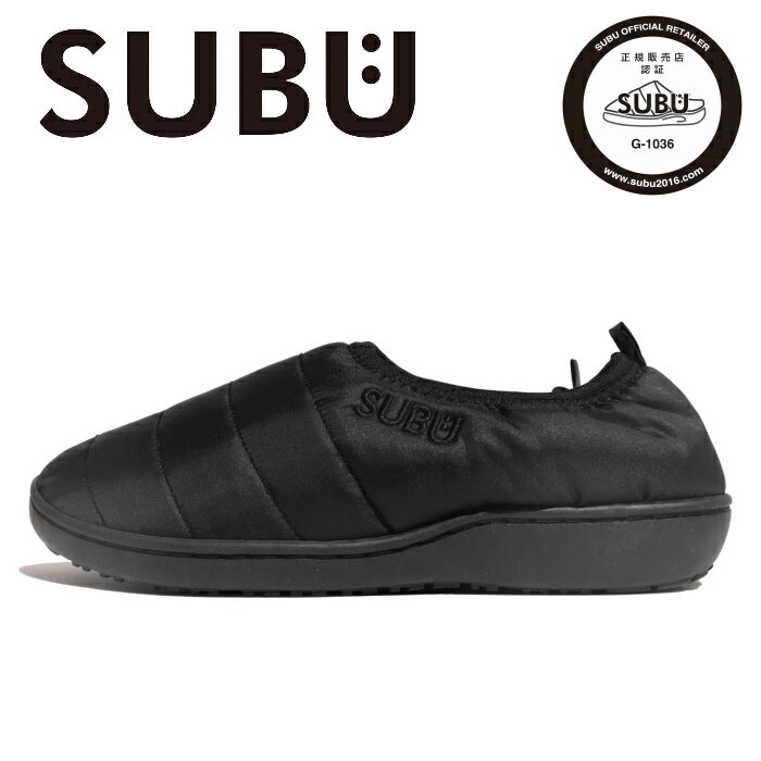 【2025FW新作】SUBU スブ バンプ ヴァンプ エフライン 秋冬サンダル ダウンサンダル ルームシューズ スリッポン スリッパ 防寒 靴 アウトドア オフィス ギフト ユニセックス VAMP F-LINE BLACK SV-01 正規販売店 [ポイント10倍]