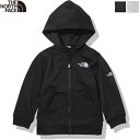 [OUTLET 20%OFF] THE NORTH FACE ザ・ノースフェイス キッズ スクエアロゴフルジップ ジップ付きスウェットパーカー Square Logo Full Zip　NTJ12116　日本正規代理店商品