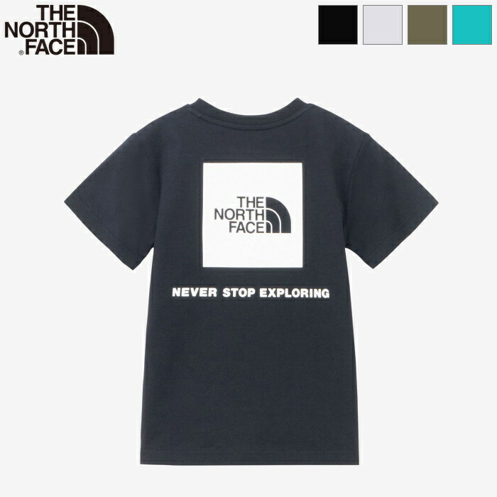 2024ss新色/再入荷 THE NORTH FACE ザ ノースフェイス キッズ ショートスリーブバックスクエアロゴティー 半袖Tシャツ トップス S/S Back Square Logo Tee NTJ32333 日本正規代理店商品 ポイント10倍