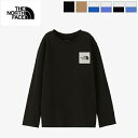 2024ss新色/再入荷 THE NORTH FACE ザ ノースフェイス キッズ ロングスリーブスモールスクエアロゴティー 長袖Tシャツ ロンT L/S Small Square Logo Tee NTJ32357 日本正規代理店商品 ポイント10倍