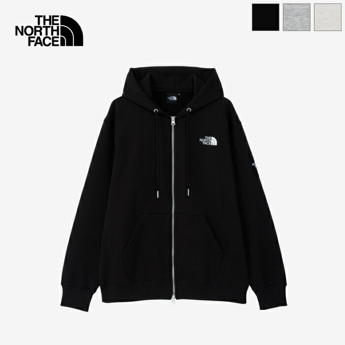 [2022fw新作][ポイント10倍] THE NORTH FACE（ザ・ノースフェイス）レディース対応 メンズ スクエアロゴフルジップ スウェットパーカー Square Logo Full Zip　NT62232　日本正規代理店商品