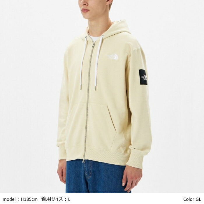 [2024ss新色/再入荷] THE NORTH FACE ザ・ノースフェイス レディース対応 メンズ スクエアロゴフルジップ スウェットパーカー トップス Square Logo Full Zip　NT12335　日本正規代理店商品　[ポイント10倍] 3