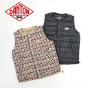 キッズ DANTONダントン KIDS INNERDOWN VEST 子供用 ノーカラー チェック柄 インナーダウン ライト ダウン ベスト DT-A0048NNP
