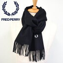 メンズ レディース Fred Perry フレッドペリー Lambswool Scarf マフラー ストール 防寒 C4126