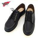 メンズ REDWING レッドウィング Classic Moc Oxford クラシックモック オックスフォード アメリカ製 BLACK 8090(4)