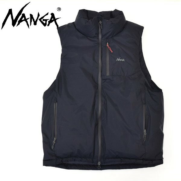 メンズ　NANGA　ナンガ　AURORA TEX STAND COLLAR DOWN VEST オーロラ テックス スタンド カラー ダウン ベスト ND2441-1N010-A